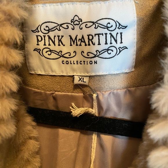 New Pink Martini Francis cozy bomber taupe xl - Picture 2 of 4
